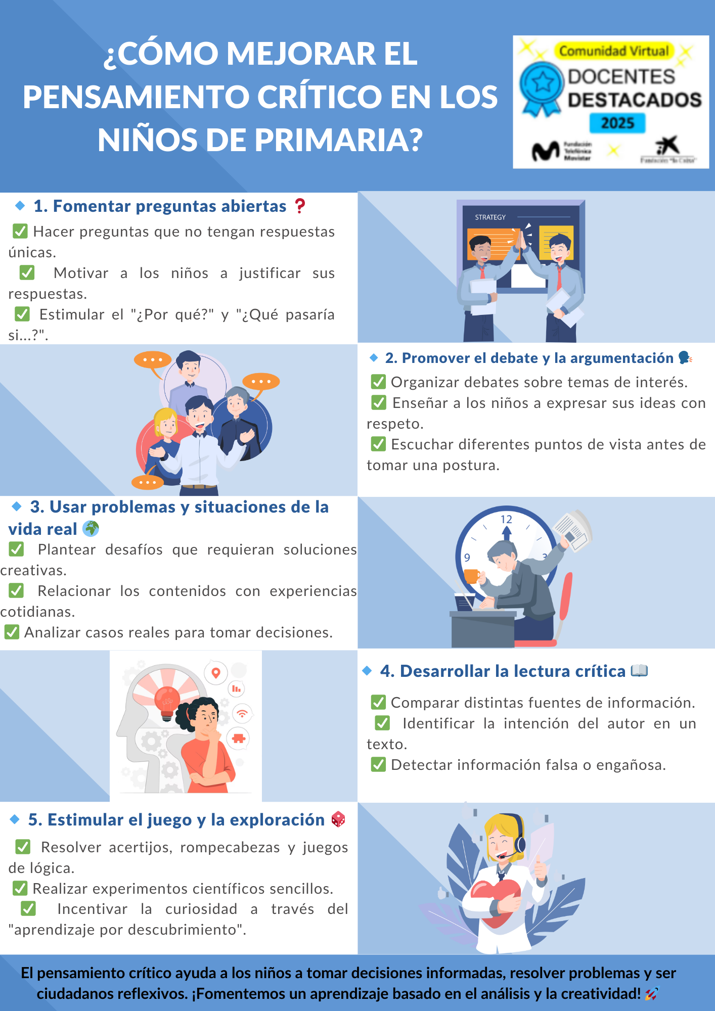 Cómo Mejorar el Pensamiento Crítico en los Niños de Primaria