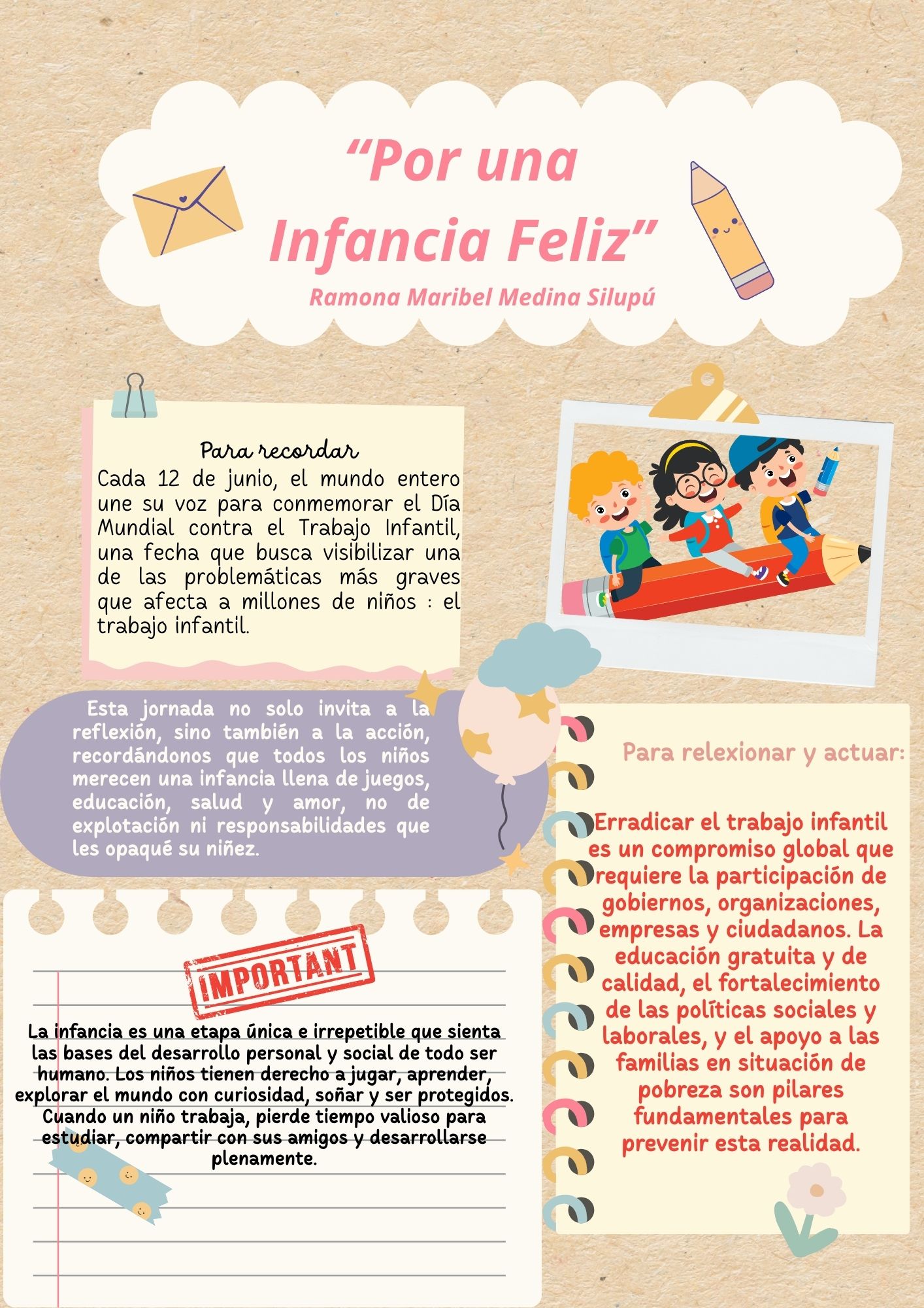 Por una infancia feliz