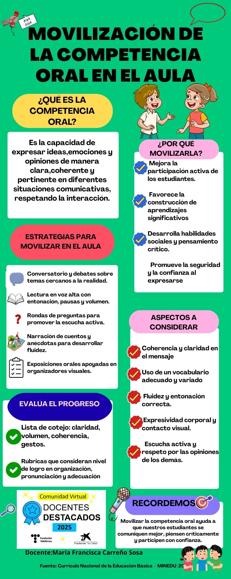 MOVILIZACIÓN DE LA COMPETENCIA ORAL EN EL AULA