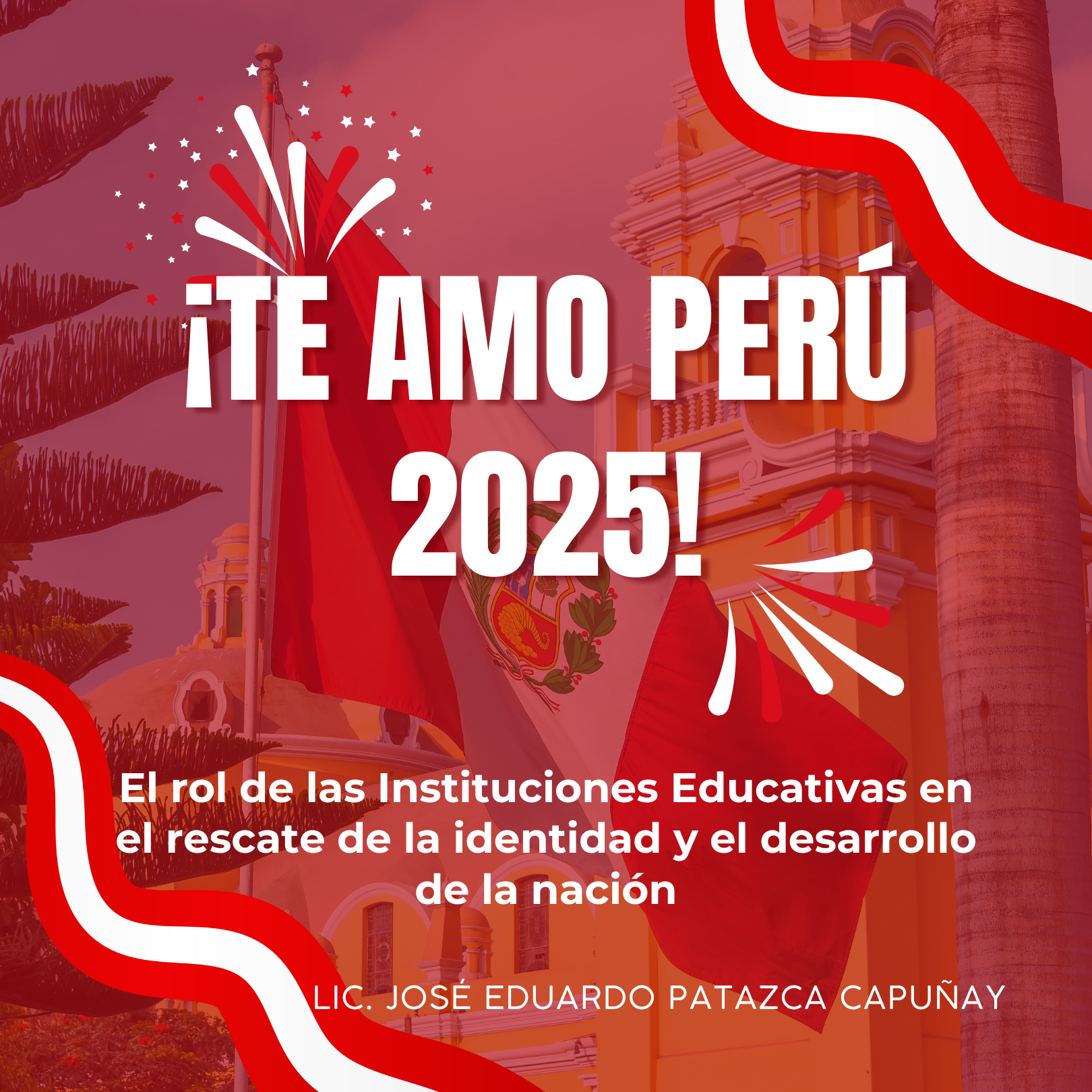 Presentación para fiestas patrias perú julio moderno (Post de Instagram)
