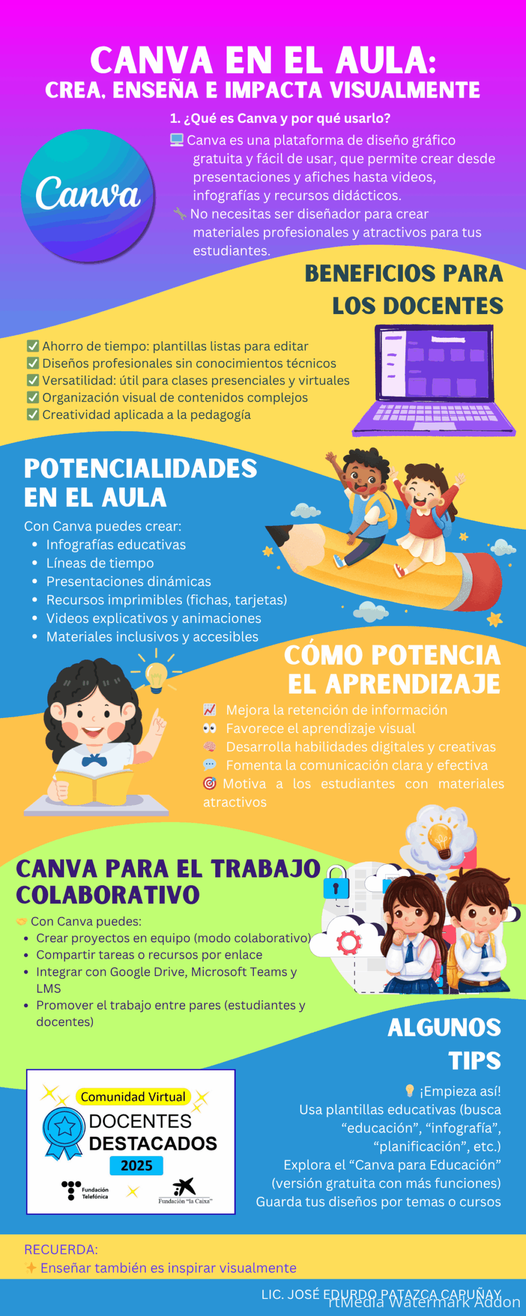 Student PSA Walk Through Template Infographic in Colorful Retro Style